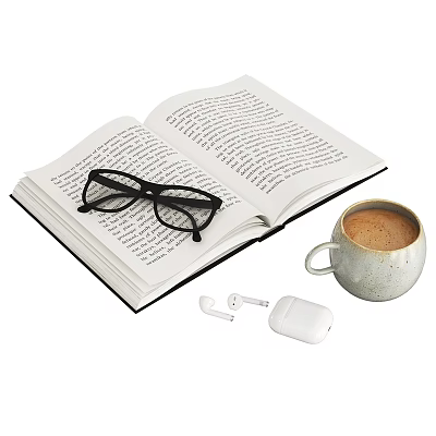Modern Books Books Coffee 3d model
