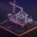 Heavy Duty Industrial Equipment With Crane Mechanical Structure And Platform Base