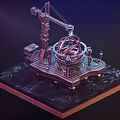 Science Fiction Wormhole Machine Science Fiction Technology Future Wormhole Machine Machinery Machinery Equipment Industry 3d model