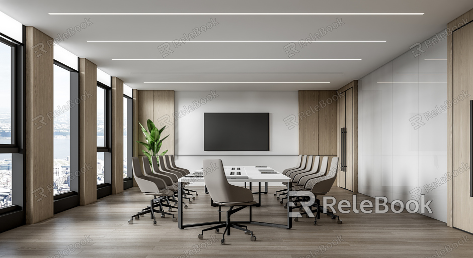 Modern Meeting Room Meeting Table and Chair model