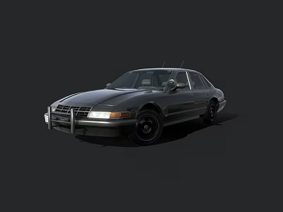 Classic Black Sedan With Sleek Front Design And Vintage Exterior Features 3d model