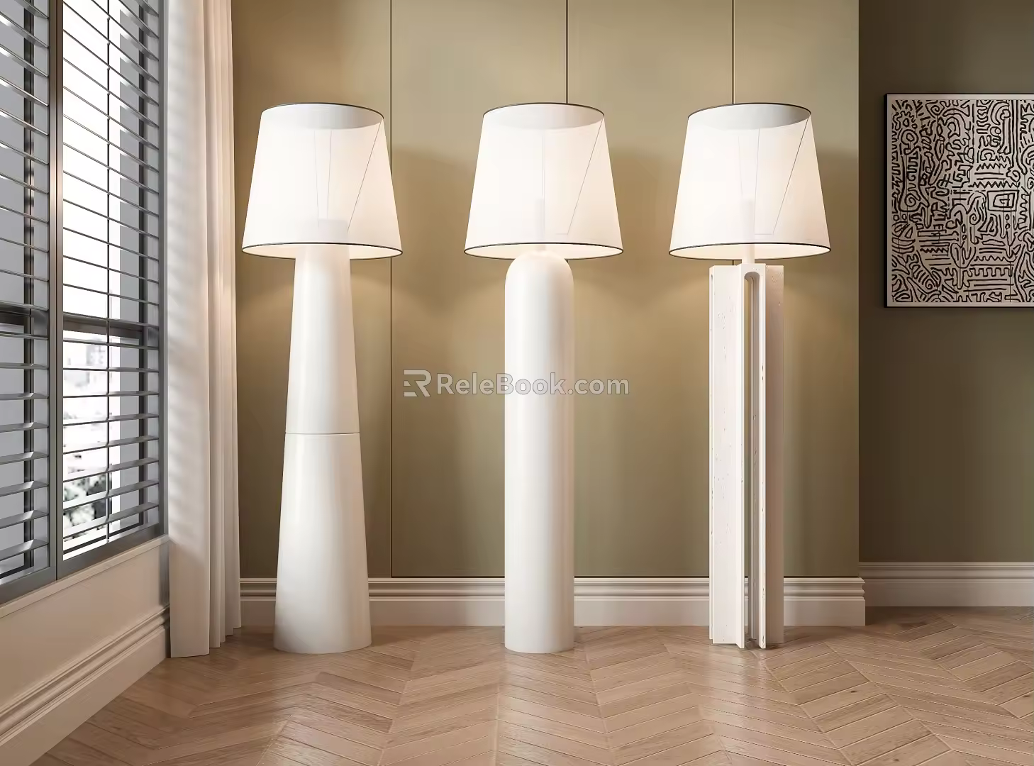 Modern Floor Lamp Art Floor Lamp 3d model