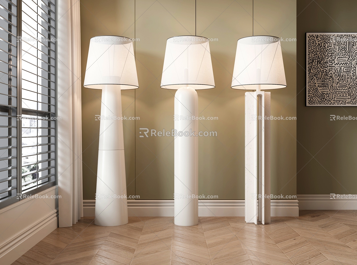 Modern Floor Lamp Art Floor Lamp 3d model