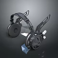 Sleek Black Headphones Design With Ergonomic Ear Cups And Adjustable Headband