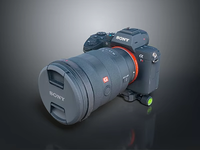 Sony Laptop Computer With Black Body Brand Logo And Modern Design 3d model