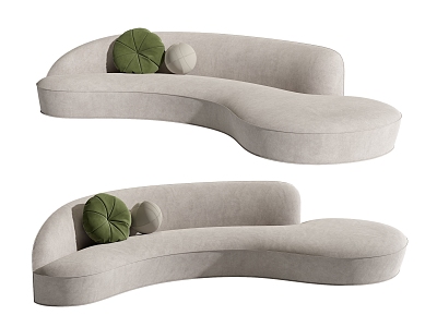 modern curved sofa model