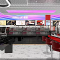 Modern Skincare Store Interior With Shelves Display Counters Bright Lighting And Beauty Products