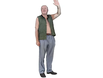modern man 3d model