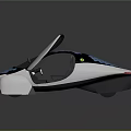 Futuristic Solar Powered Car With Blue Grid Panels Upward Opening Doors And Streamlined Design