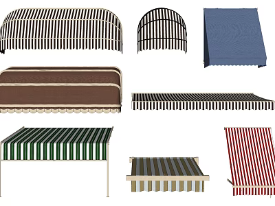 Modern awning outdoor awning awning canopy 3d model
