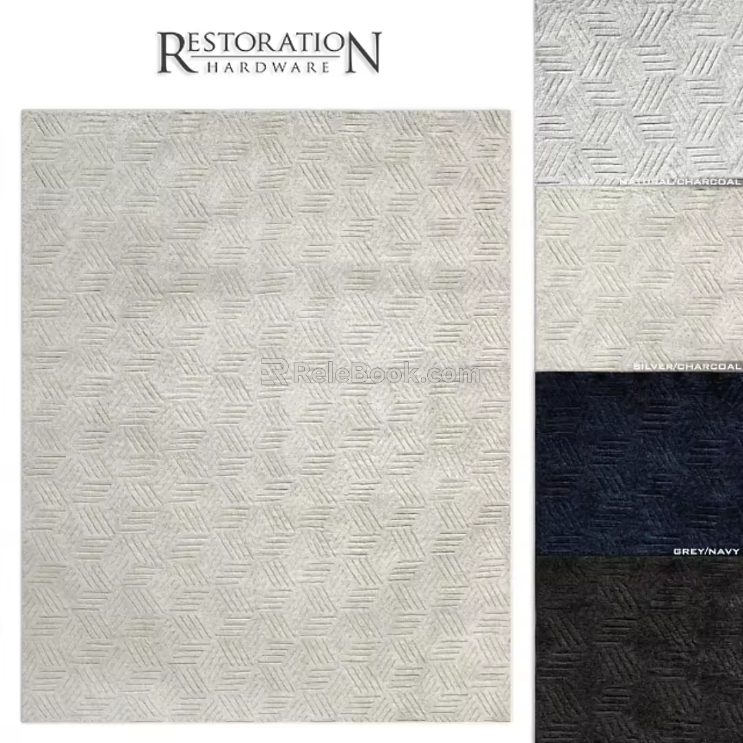 modern square carpet square carpet 3d model