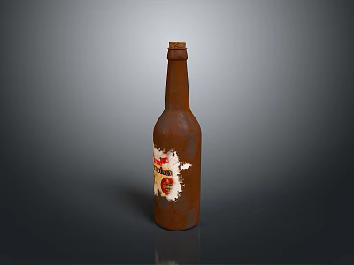 Old Bottle Old Medicine Bottle Empty Bottle Plastic Medicine Bottle Plastic Medicine Bottle Glass Bottle Container 3d model
