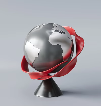 Globe Earth ornaments furnishings decoration 3d model