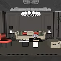 Elegant Modern Living Room Interior With Beige Sofa Chandelier And Area Rug
