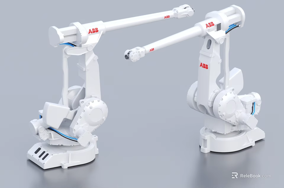 Intelligent Machines ABB Robotic Arms For Modern Industrial Manufacturing Applications 3d model 