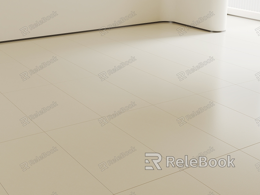 Modern Floor Tile Milk White Soft Light Tile Cream Tile model