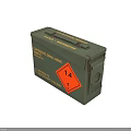 Vintage Green Metal Storage Box By Wickens Manufacturing UK With 1.4 Orange Label