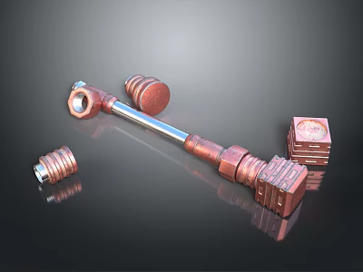 High Quality Hardware Tools Set Including Wrench Bolt Nut And Socket Components 3d model