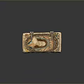 Decorative Vintage Storage Box Featuring Hand Painted Artwork Intricate Floral Patterns And Metal Clasps