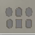 Stylish Golden Frame Mirrors In Various Shapes For Home Wall Decor