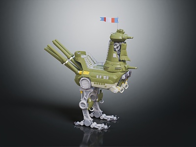 Modern robot bird robot chicken cartoon bird model