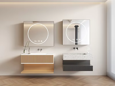 Toilet Bathroom Cabinet Sanitary Wash Table 3d model