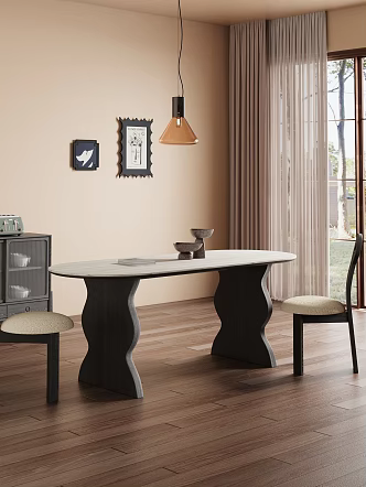 Middle Style Restaurant 3d model