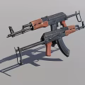 The AKMS Rifle 3d model