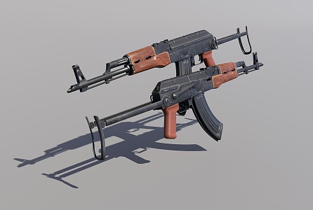 The AKMS Rifle 3d model