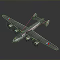 Space Exploration Themed Silver Gray Airplane Model With Four Engines And Wing Logos