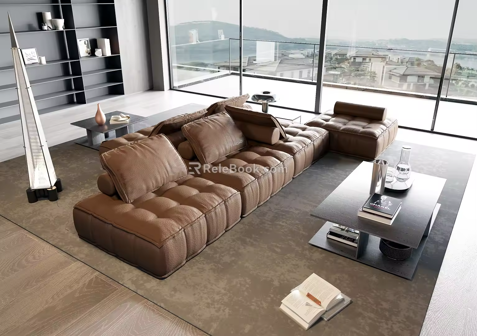 Modern Sofa Coffee Table Combination Sofa Combination 3d model