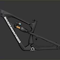 Bronco Black Mountain Bike Frame With Suspension System For Off Road Use