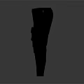 Dark Gray Cargo Pants With Multiple Pockets And Tapered Ankle Design For Casual Wear