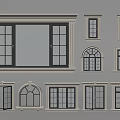 Casement Windows Featuring Different Shapes Various Designs And Multiple Styles For Home 3d model