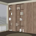 Quiet bookcase 3d model