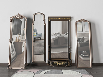 Jane European Mirror Floor Mirror 3d model