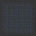 Geometric Decorative Components Featuring Wooden And Metallic Elements In Floor Pattern