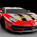 Red Racing Sports Car With Bold Exterior And Aerodynamic Features