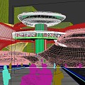 Modern Exhibition Hall Architecture Shenzhen Science and Technology Museum Exhibition Hall 3d model