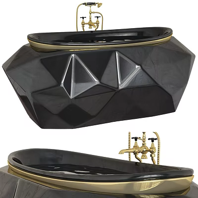 Light Luxury Bathtub Luxury Bathtub 3d model