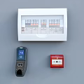 Modern electric box fingerprint machine attendance machine 3d model