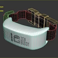 ZEN BUDDY White Neckband Entertainment Device With Audio Relaxation And Portable Design Features