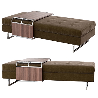 Milotti Minotti sofa stool bench 3d model