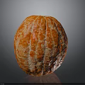Juicy Peeled Orange With Vibrant Red And White Texture On Dark Background