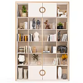 Modern Simple Open-grid Bookcase 3d model