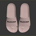 Lightweight Stylish Pink Balenciaga Slippers With Comfortable Design For Daily Use
