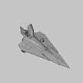 Gray and Yellow Fighter Jet With Sleek Aerodynamic Design Open Cockpit And Blue Emblem