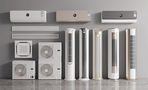 modern air conditioning 3d model