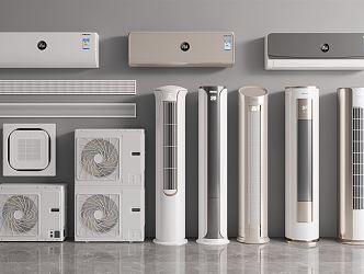 modern air conditioning 3d model