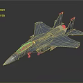 Sleek Modern Blue Fighter Jet with Cockpit Aerodynamic Wings and Reflective Surface